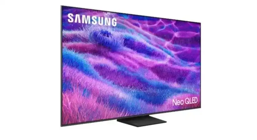 تلفزيون سامسونج Neo QLED سمارت 55 بوصة، 4K، أسود - 55QN80F