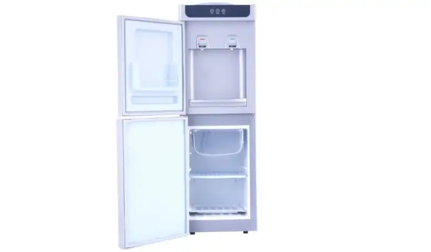 Bergen Hot & Cold Water Dispenser With Built-In Freezer, Silver - BY87