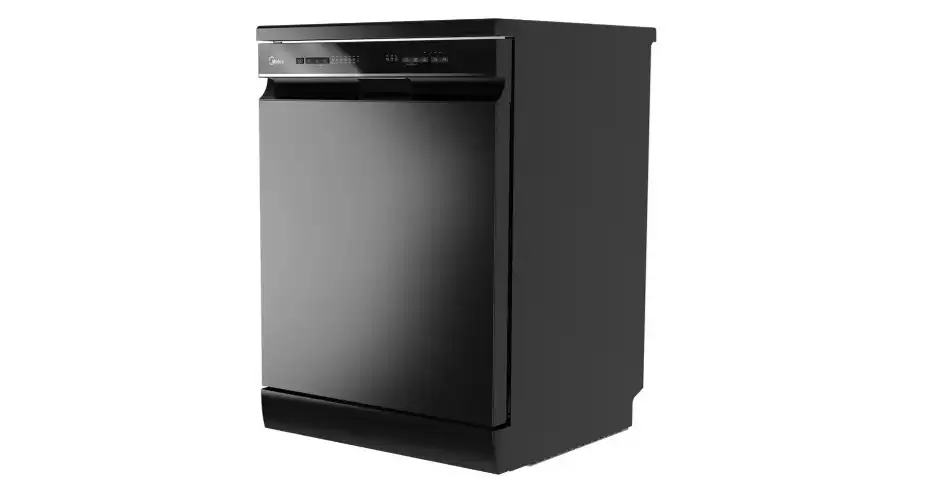 Midea Wi-Fi Digital Dishwasher, 14 Place Settings, 9 Programs, Black - MDWEF1433D(B)-WI-EG