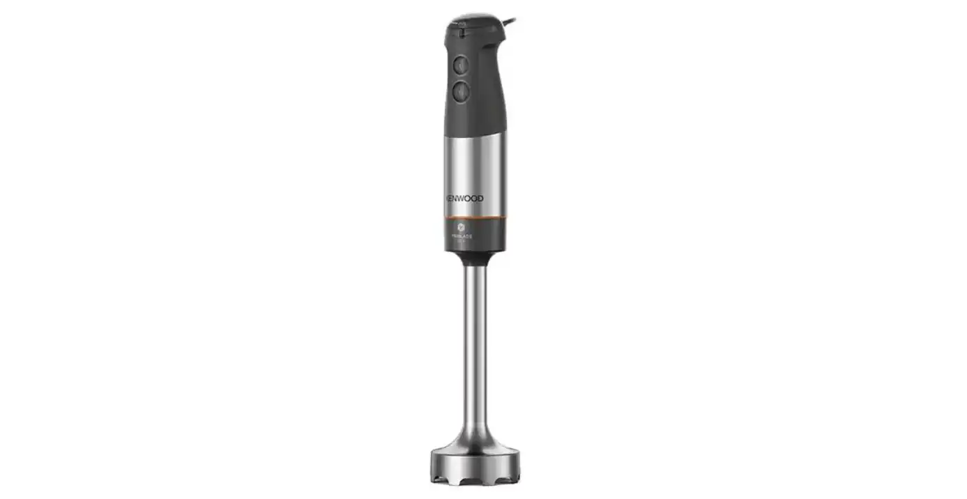 Kenwood Hand Blender, 850 Watt, 500 ml, with Egg Beater and Chopper, Stainless Steel, Black - HBM60.307GY