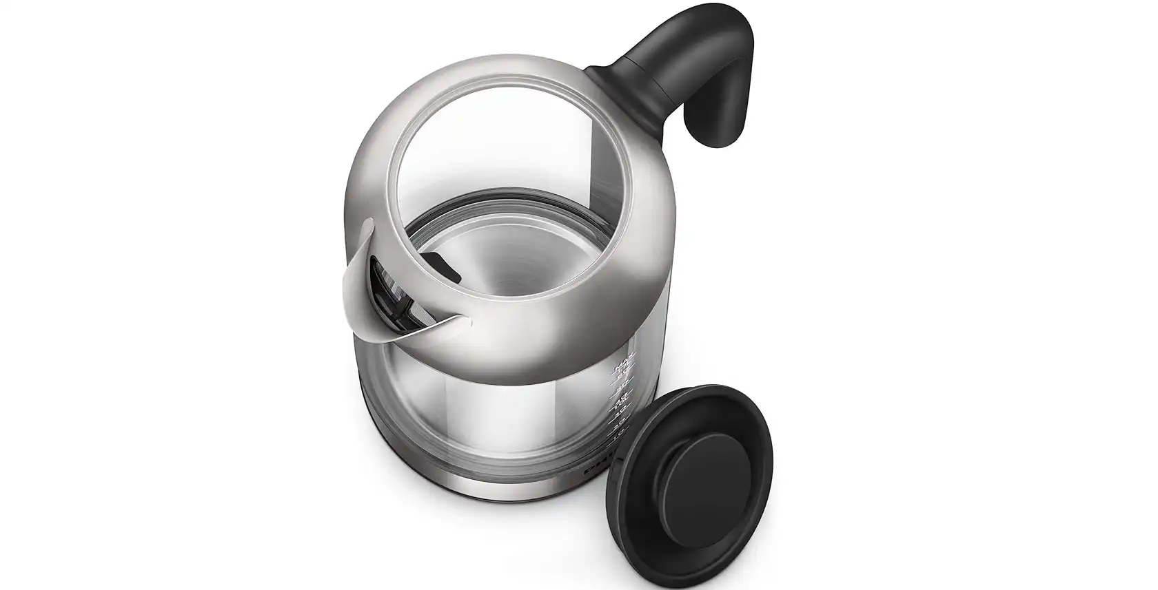 Philips Series 5000 Glass Electric Kettle, 1.7 Liter, 2200 Watt, Silver Black - HD9339/81