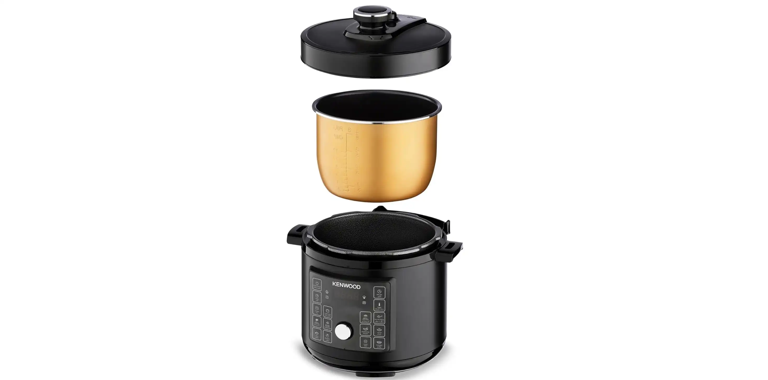 Kenwood 16-in-1 Electric Pressure Cooker, 8 Liters, 1300 Watts, Black - PCM95.000BK (International Warranty)