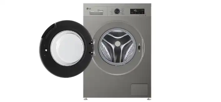 LG Washing Machine, 8Kg, 1400 RPM, ThinQ (Wi-Fi), Silver - F4Y2TYGYP