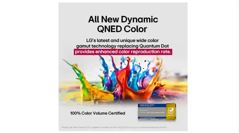 تلفزيون سمارت ال جي ، مقاس 86 بوصة ، QNED ، دقة 4K UHD ، ببريسفر داخلي - 86QNED70A6A