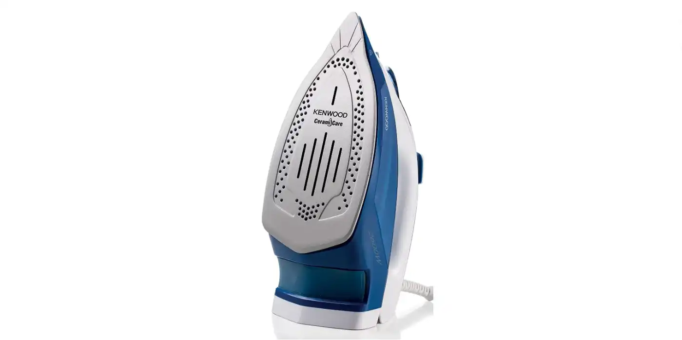 Kenwood Steam Iron, 2600 Watts, 350 ML Large Capacity, Ceramic Sole Plate, Steam Power 45/140G, Anti Drip - White / Blue - STP75.000WB
