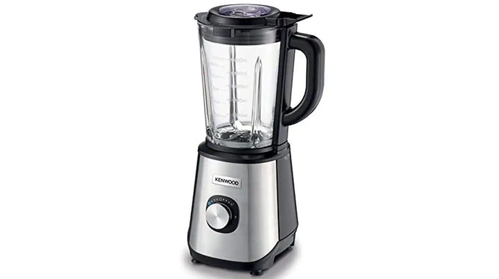 Kenwood Glass Blender, 1000W, Smoothie With 2 Multi Mill, 2 Liter, Ice Crush Function, Black - BLM45.720SS