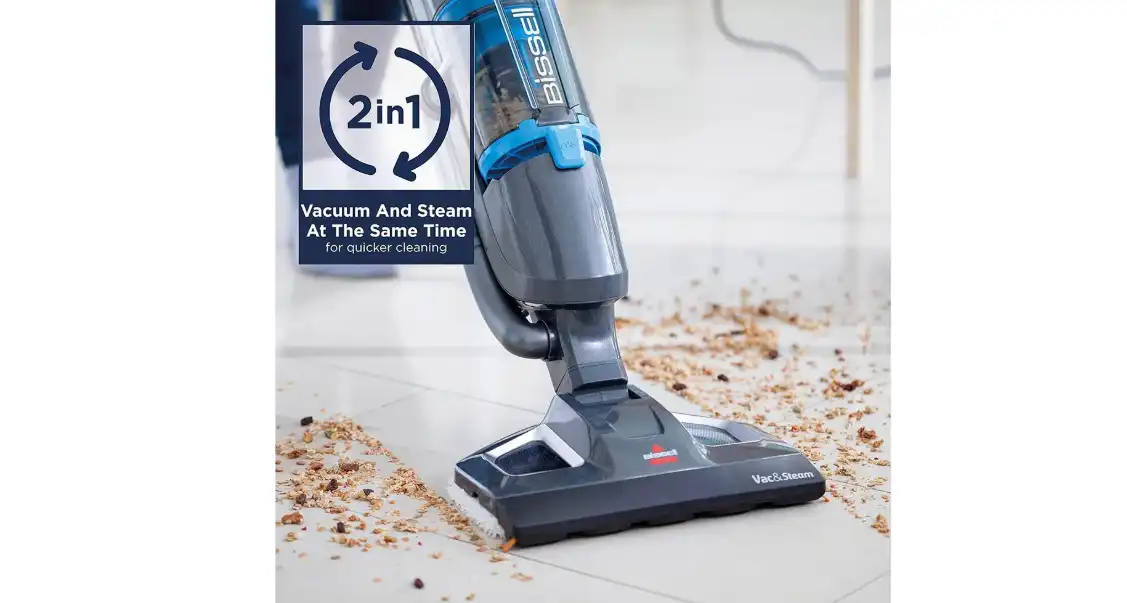 Bissell Vac & Steam All in One and Steam Mop, 1600W, Grey - 1977E