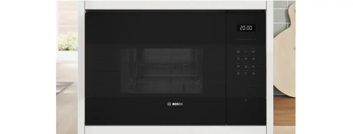 Bosch Built-in Microwave, 25 Liters with Grill, Black - BEL554MB2