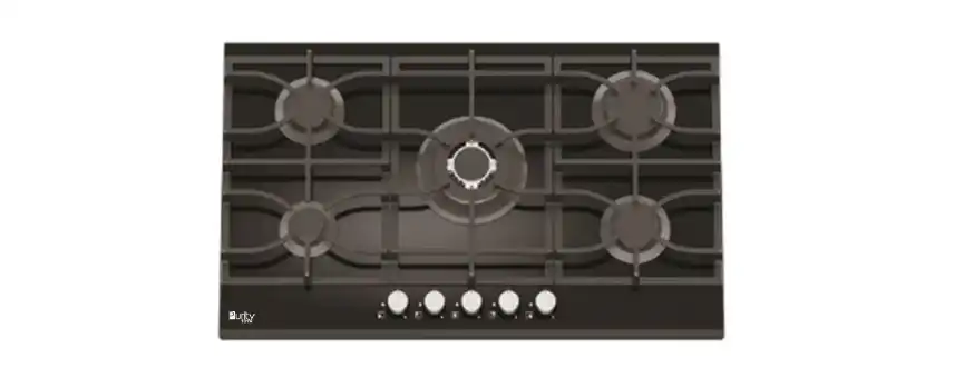 Bundel of Purity Built-In Gas Hob, 5 Burners, Heavy Duty Grids, 90 Cm, Black - HPT939G + Pyramid Built-in Hood, 3 speeds, 90 cm, Balck - PANSY BL - 90 + Built-In Oven with Grill, 60 cm, Gas,