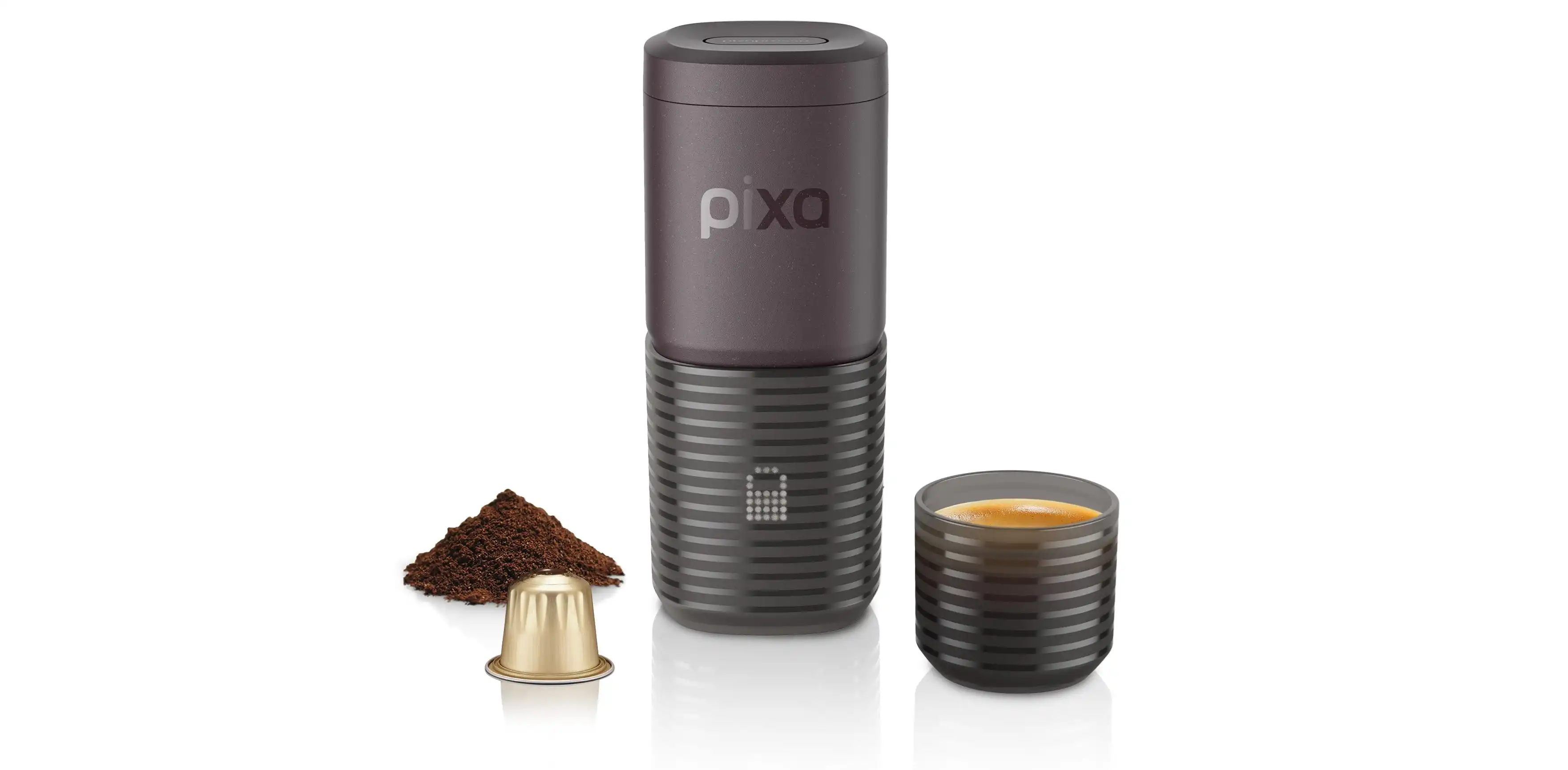 Wacaco Pixapresso Portable Espresso Maker, 20 bar - Dark Burgundy