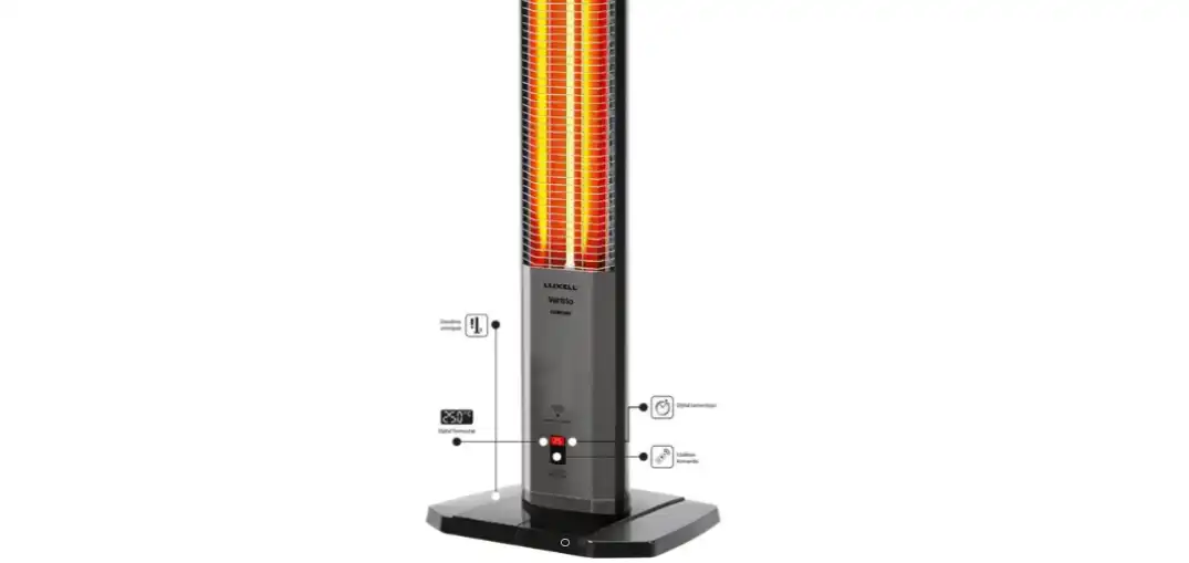 kumtel Electric Heater, 2300 Watt, Black - MHR-2300