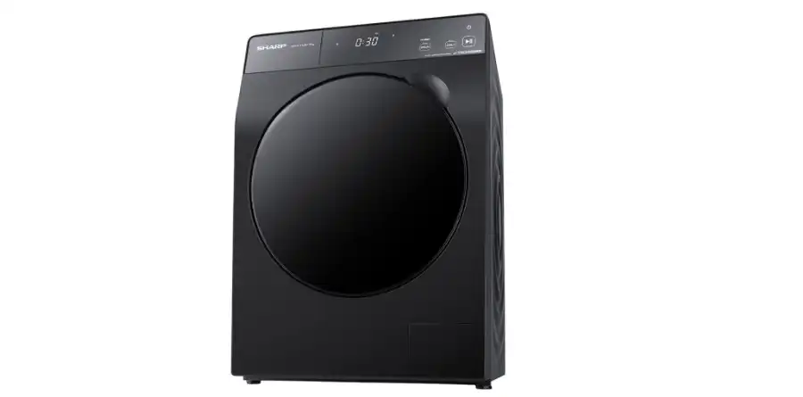 غسالة ملابس شارب K-PRO فول أوتوماتيك، 11 كجم + مجفف 7 كيلو، انفرتر، رمادي غامق - ES-DP114KLE-G