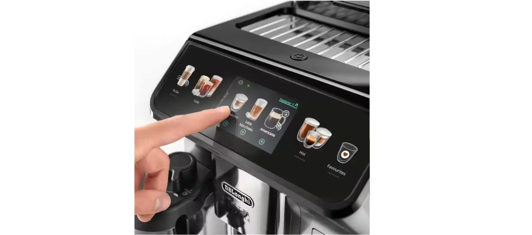 ماكينة قهوة ديلونجي إسبريسو أوتوماتيكية بالكامل - ECAM450.55.S ضمان محلى