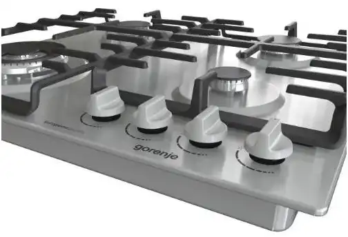 مسطح غاز بلت إن جورينيا، 4 شعلات، حوامل زهر، 60 سم، ستانلس ستيل – GW642X