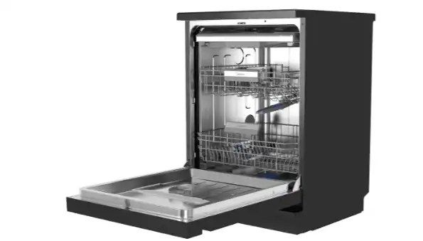 Midea Digital Dishwasher With Inverter Technology, 15 Place Settings, 9 Programs, Black - MDWEF1533GUR(BS)-WU-EG
