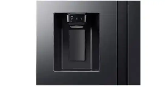 ثلاجة سامسونج بيسبوك AI باب بجانب الباب، سعة 640 لتر، أسود - RS70F64KAF/MR