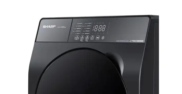 غسالة ملابس شارب K-PRO فول أوتوماتيك، 8.5 كجم، انفرتر، رمادي غامق - ES-FS852KLE-G