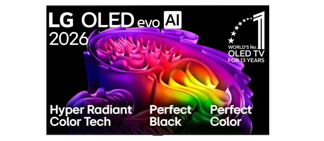تلفزيون إل جي OLED AI G6 سمارت، 77 بوصة، مدعوم بجهاز التحكم AI Magic remot، بريسيفر داخلي - OLED77G66LW