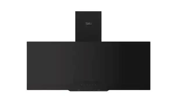 Teva Built-in Decorative Hood, 800 m³/h Suction Power, Remote Control, 90 cm, Black Glass – 90-2TC-85