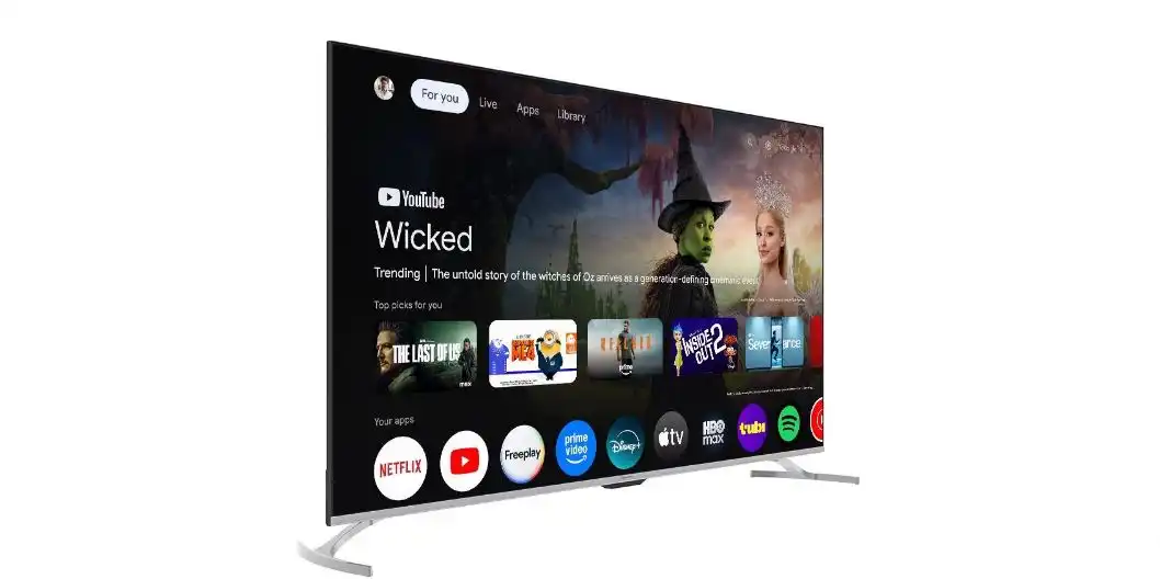 تلفزيون تورنيدو 4K سمارت بدون فريم، 55 بوصة، QLED، ريسيفر داخلي - 55QA3400G