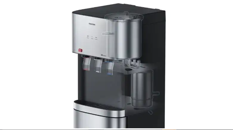 Toshiba Midea Water Dispenser, 3 Taps With Refrigerator, Stainless steel - RWF-W2467RTEG(K)