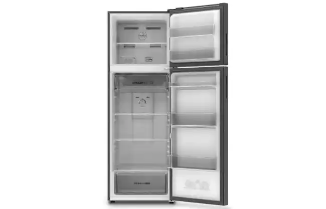 ثلاجة هاير، نوفروست، 357 لتر،  2 باب، انفرتر، أسود - HRF-380TMBM