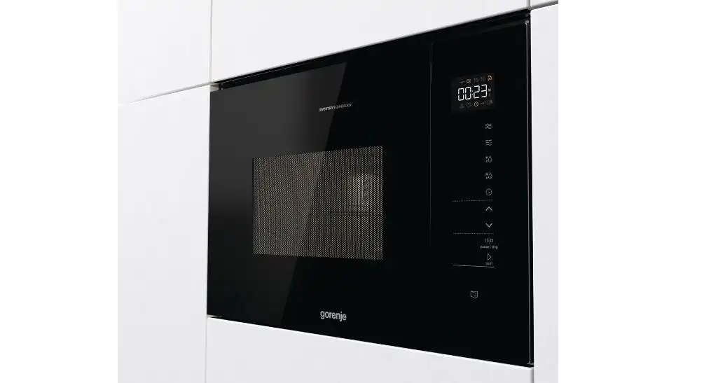 Gorenje Built-in Microwave with Grill, 25L,  1200W, Digital Inverter, Black - BMI251SG3BG2