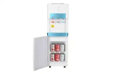 مبرد مياه بارد، ساخن وفاتر بنجوين بحافظة، 3 حنفية، ازرق فاتح / ابيض - HR002