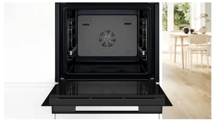 Bosch Serie 4 Built-in Electric Steam Oven, 76 Liters, 60 cm, Black – HUA736EA0T