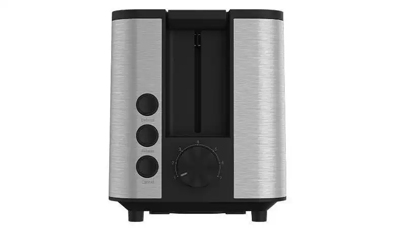 Beko Toaster, 950W Power, 2 Stainless Steel Slices, Silver - TAM 7321