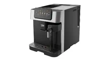 Beko CaffeExperto Digital Espresso Coffee Machine with Milk Frother, 19 Bar, 1350 Watt, Black - CEG 7304 X