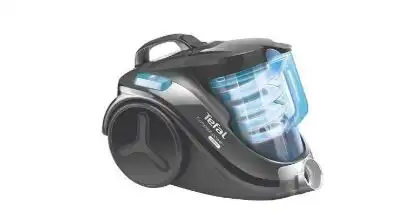 مكنسة كهربائية بحاوية تيفال Compact Power بدون كيس، 750 وات، 1.5 لتر، اسود / ازرق - TW3751EG