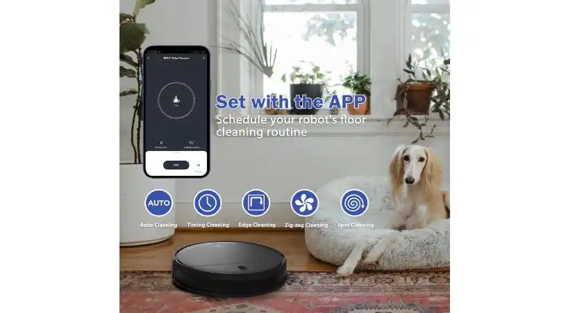 MAMNV Robot Vacuum & Mop Combo, 2-in-1, Wi-Fi – Self-Charging - BR151