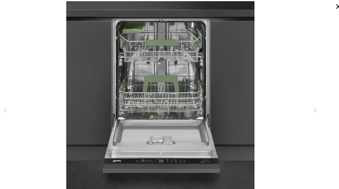 Smeg Built-in Dishwasher, 13 Place settings, with Inverter Motor and Smart Drying System, 60 cm, Black - STL7252C