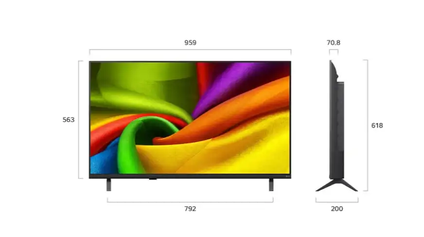 LG 43 Inch NANO 4K UHD AI NU84 Smart TV, Magic Remote, Built-In Receiver - 43NU840B6LA