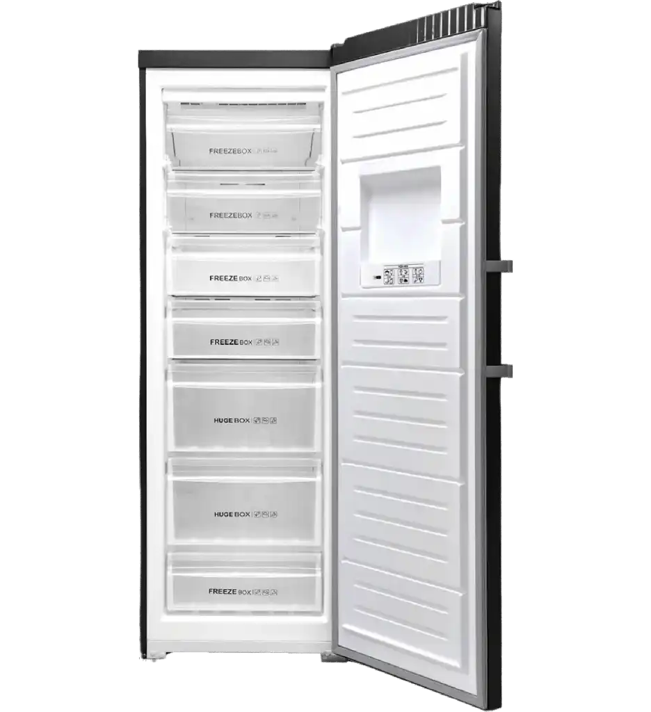 White Whale Digital Upright Deep Freezer, No Frost, 7 Drawers, 306 Liter, Black - WF-3070 HB