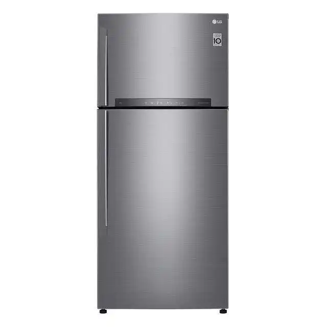 ثلاجة ال جي نوفروست، 506 لتر، بموتور انفرتر، فضي - GN-H722HFHL