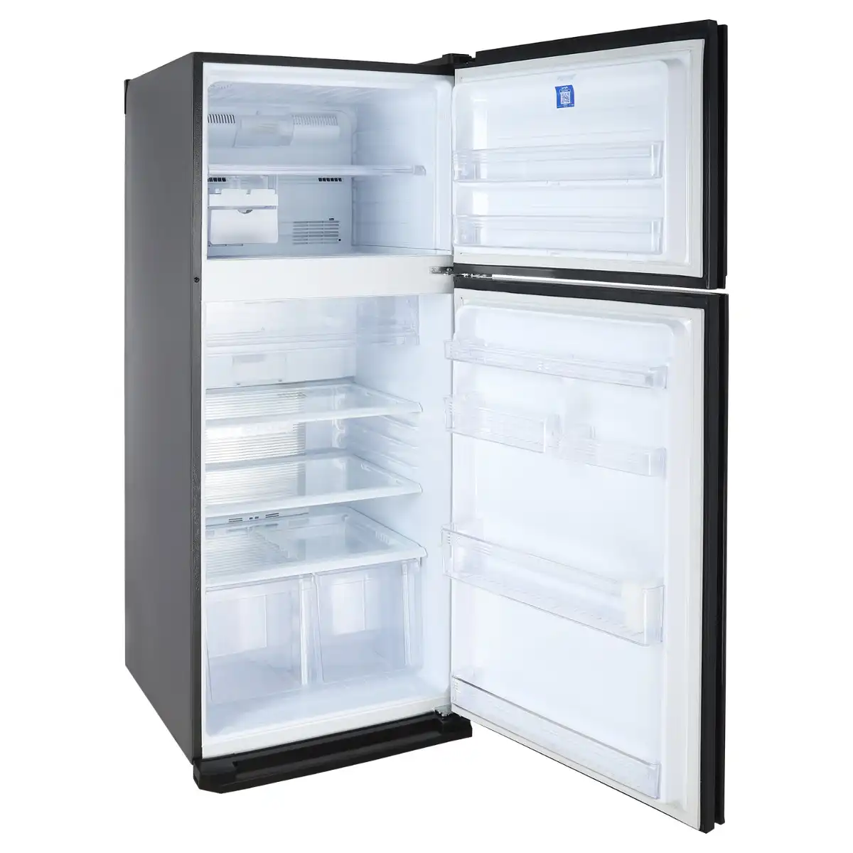 Tornado Refrigerator, 2 Doors, 450 Liter, Black - RF-580AT-BK