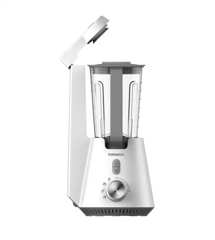 TORNADO Vacuum Blender 1000 Watt, 1.5 Liter, Extra 0.6 Liter Bottle, White TVBL-1000LI