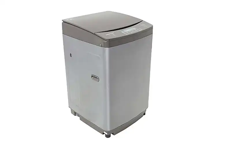 White Point Automatic Washing Machine, Top Loading, 13 kg, Hydraulic Glass Door, Digital Display, Silver - WPTL13DFGCMA