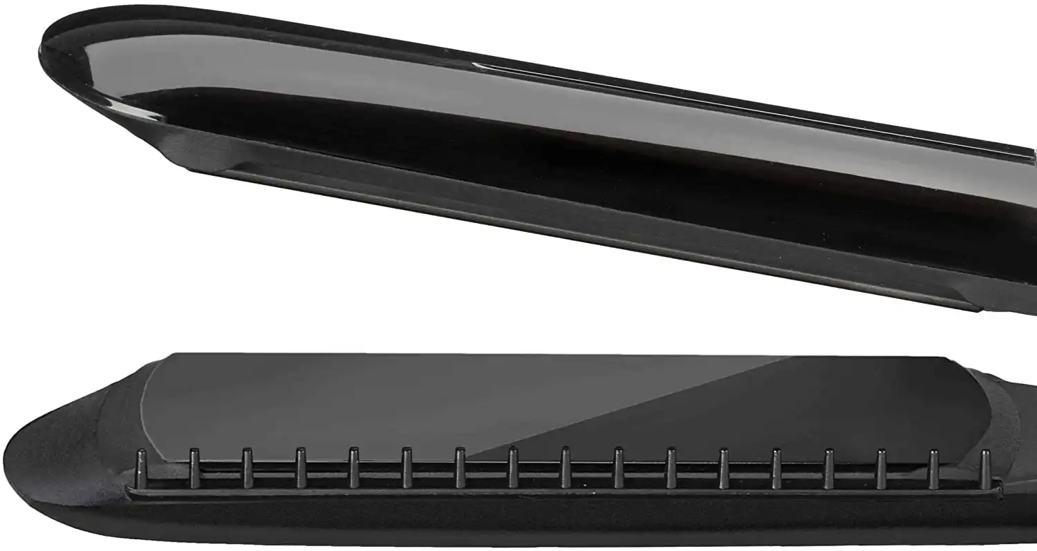 Babyliss Sleek Control Wide Hair Straightener, Black Silver - ST397E
