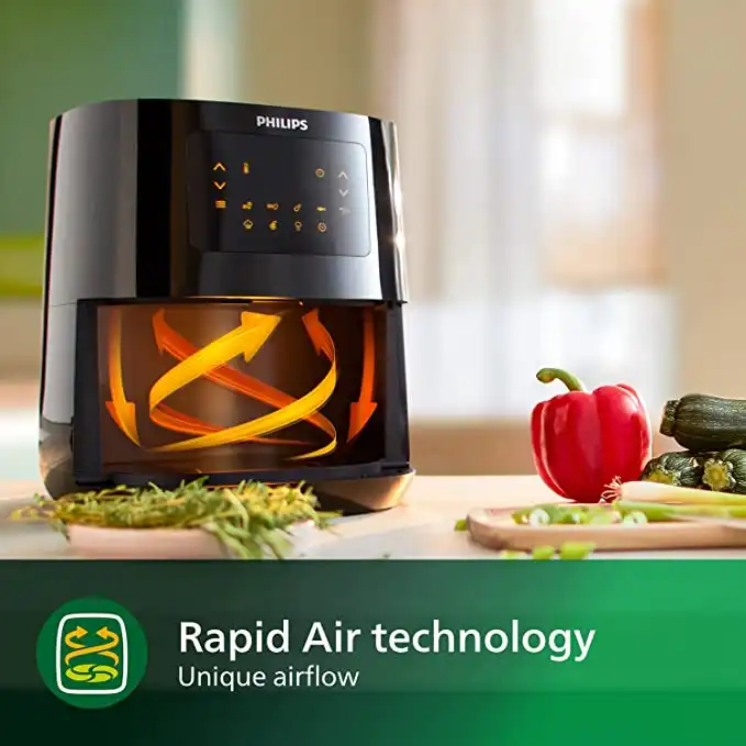 Philips Air Fryer 1400 Watts, 4.1 liter, Black - HD9252