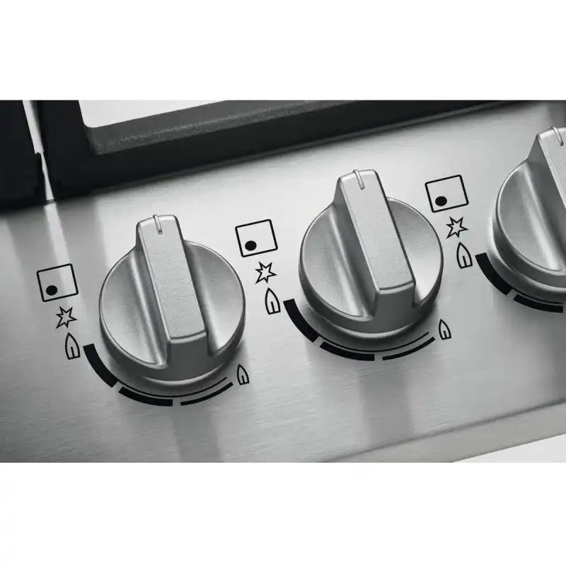مسطح بلت إن زانوسى، 4 شعلة غاز ، 60 سم، استانلس - ZGH66424XS