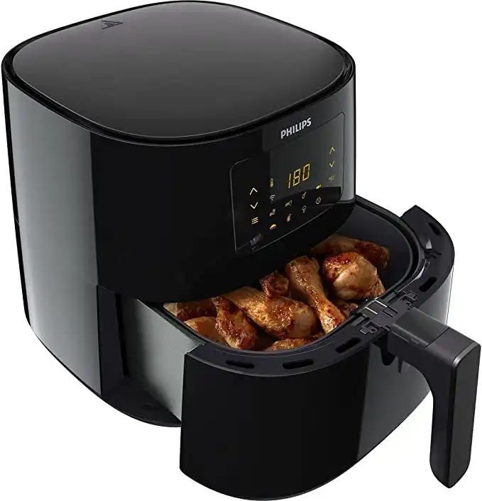 Philips Airfryer Essential XL Connected Digital Air Fryer, 6.2 Liter - Black - HD9280-91