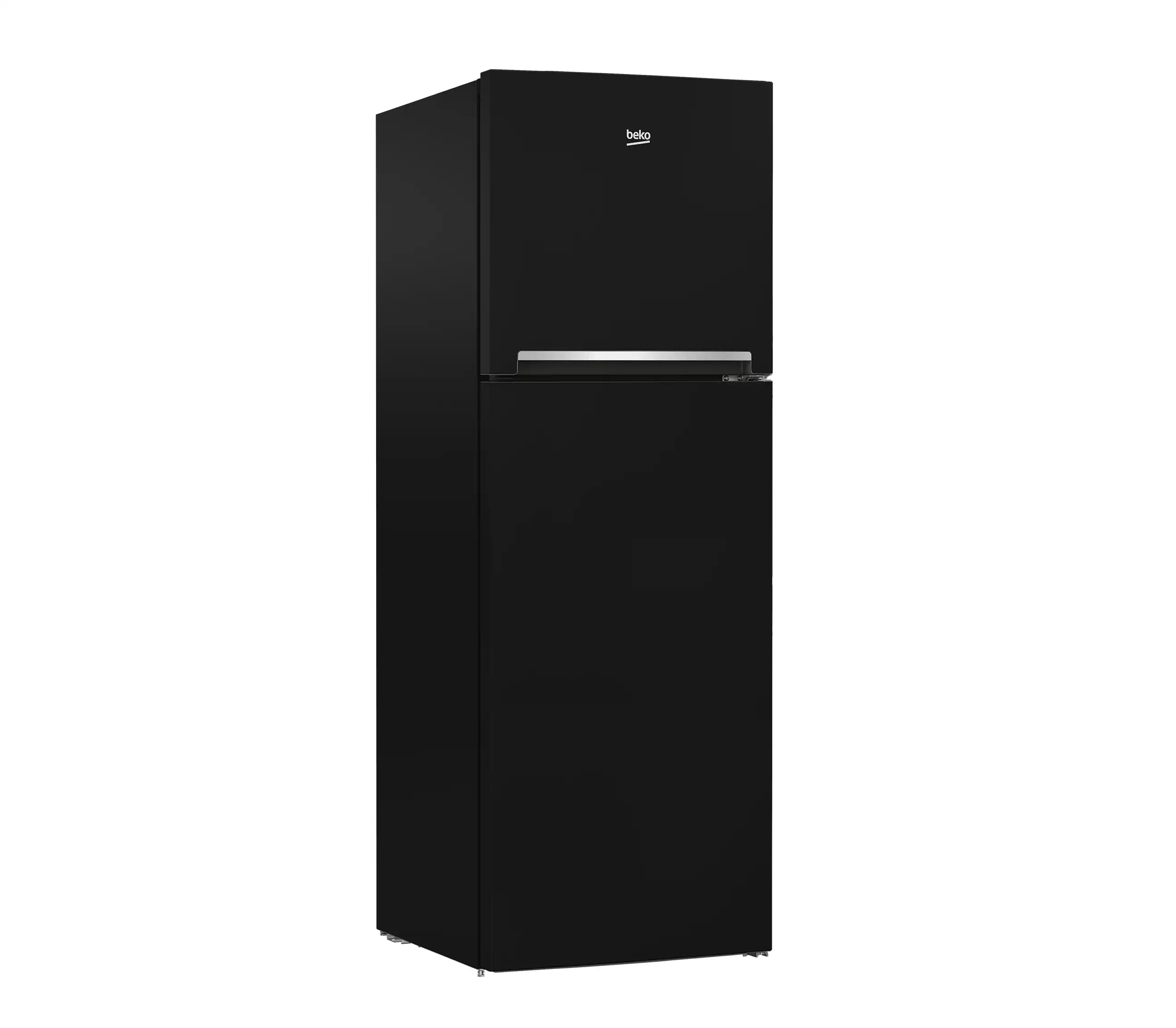 Beko Refrigerator, No Frost, 314 Liter, 2 Doors, Top Freezer, Black - RDNE340K22B
