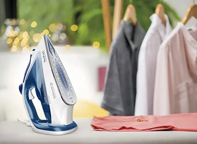 Tefal Easygliss Plus Steam Iron, 2700 Watt, Aqua Blue / White - FV5751E2