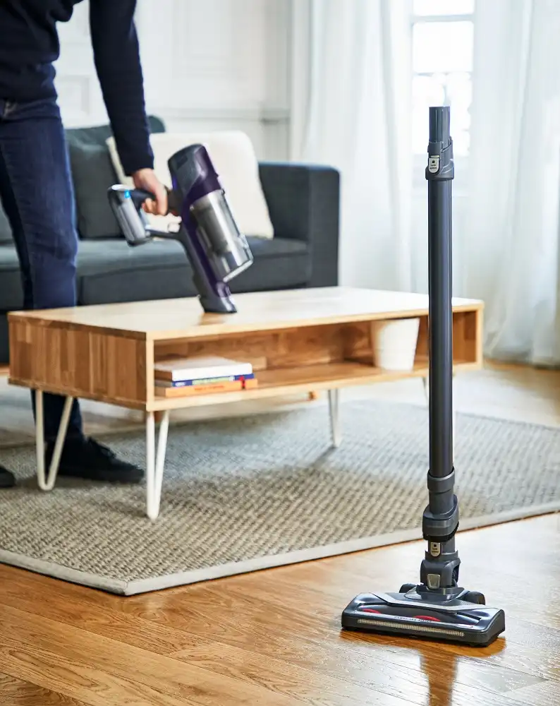 Tefal X-Pert Cordless Vacuum Cleaner, 100 W, Grey / Purple - TY6838WO