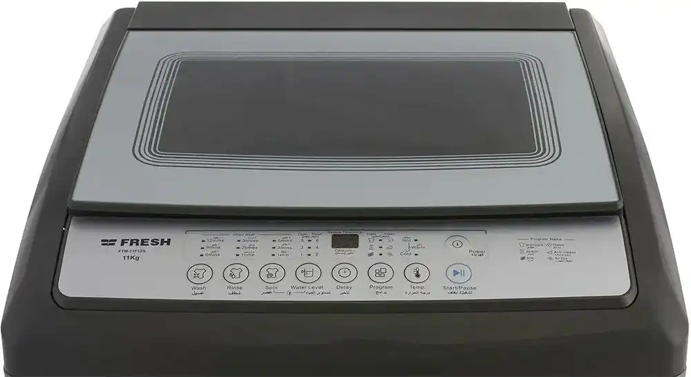 Fresh Top Loading Washing Machine, 11 KG, Digital, Silver - FTM-11F12S