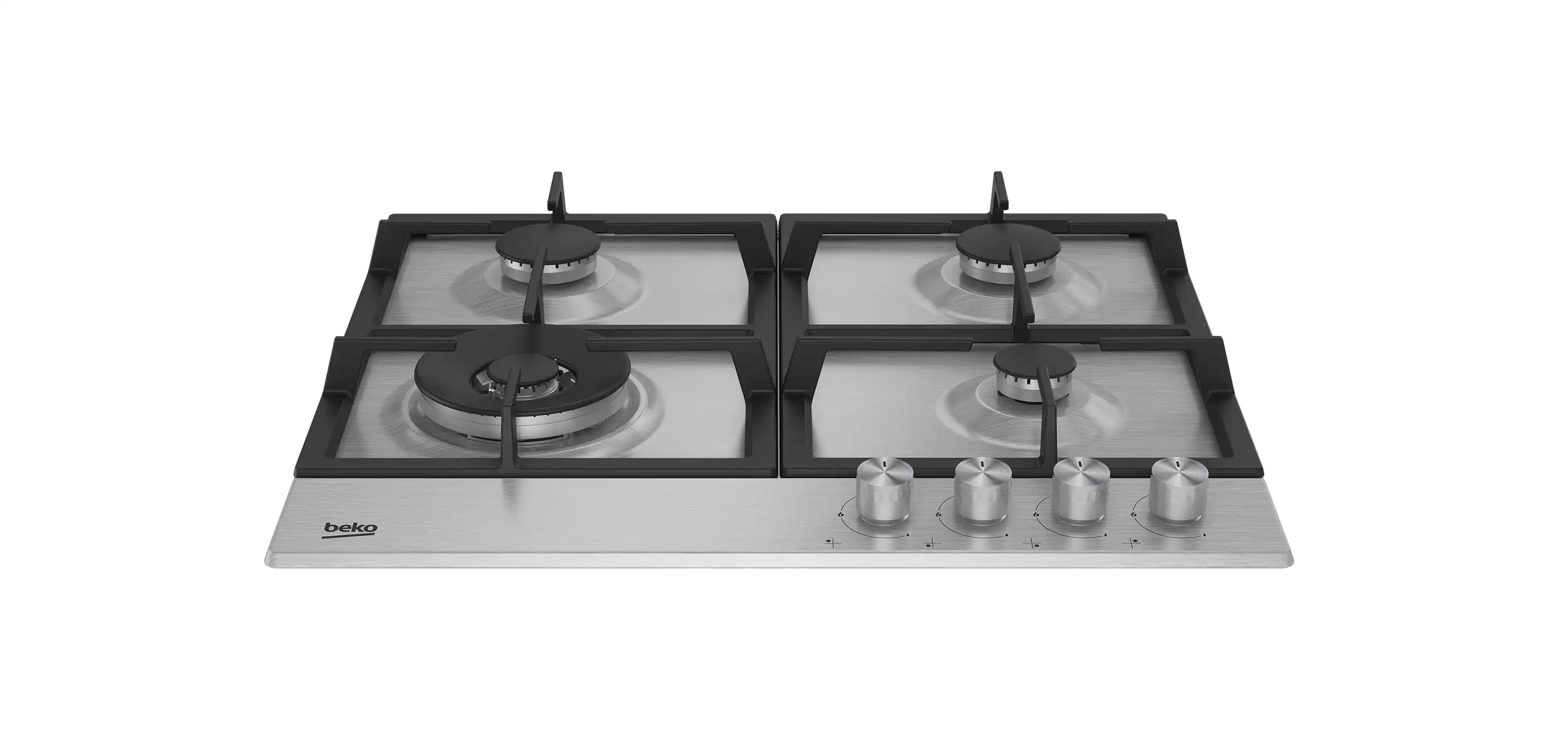 Beko Built-In Gas Hob, 4 Burners, 60 cm, Stainless - HIAW 64225 SX