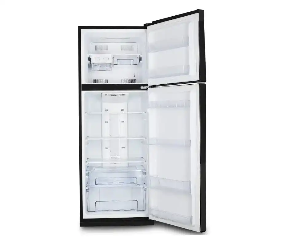 ثلاجة يونيون اير، نوفروست، 370 لتر، 2 باب، زجاج أسود - URN-440LBG3A-MH